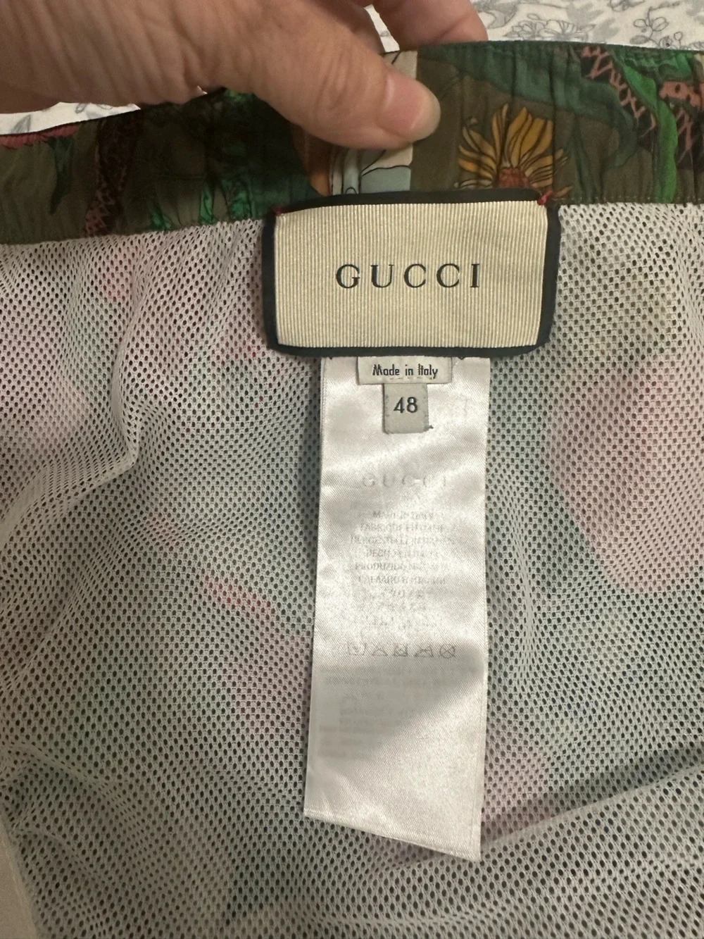 GUCCI Flora Snake swim shorts